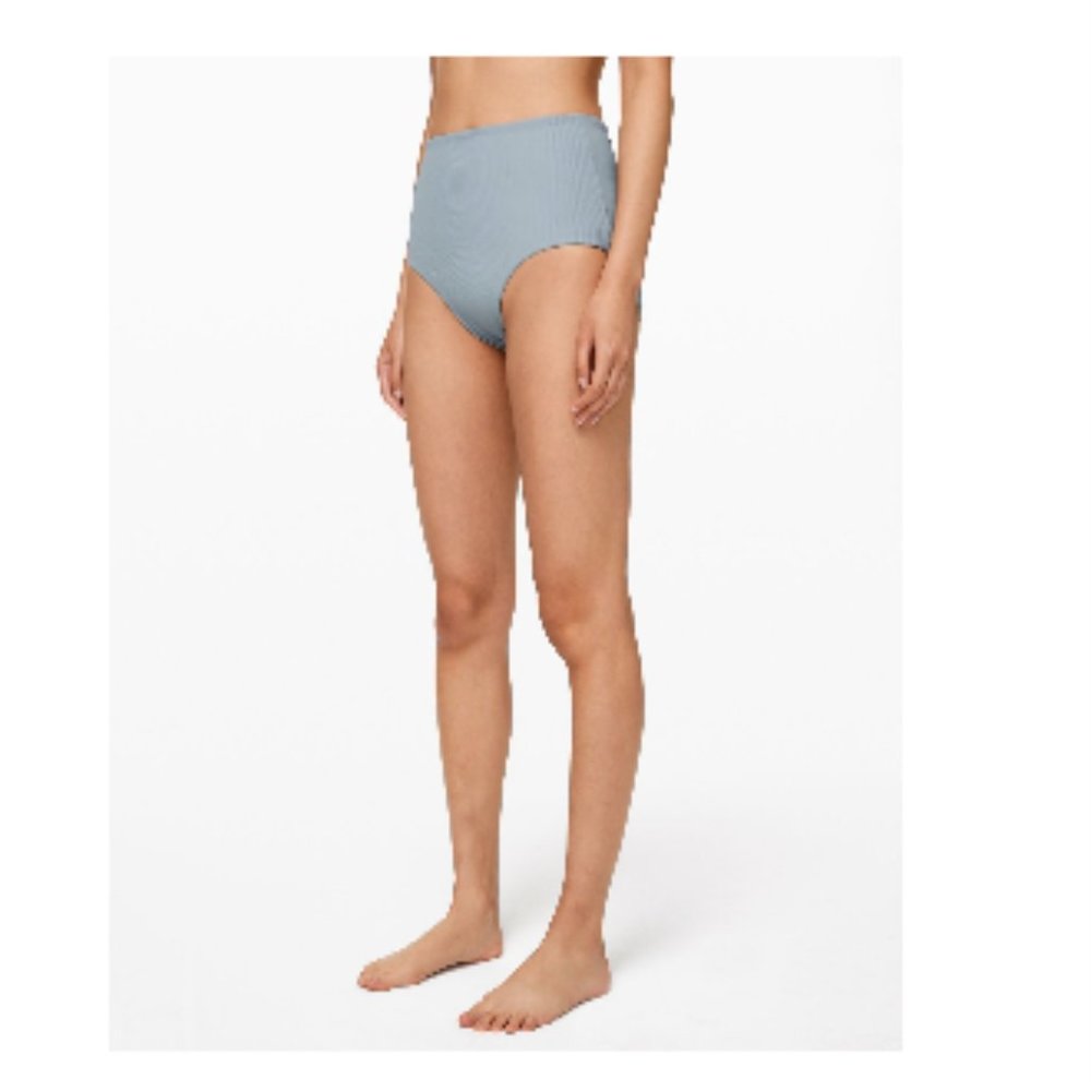 Clear waters high-waisted bikini bottom